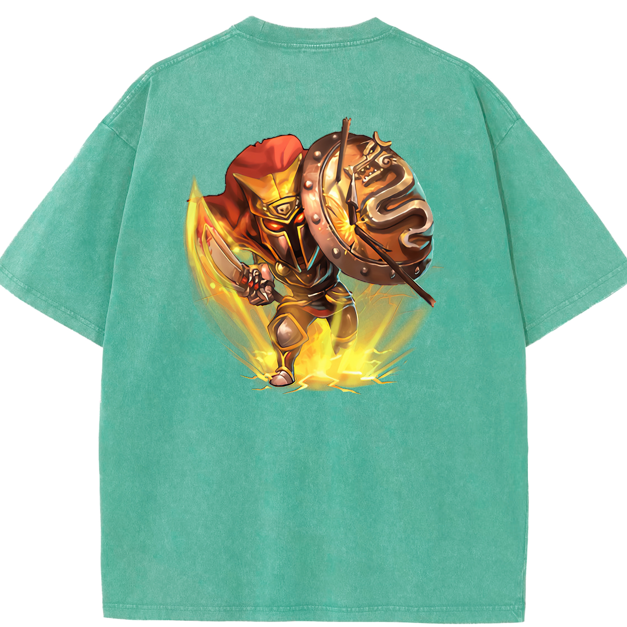 リーグ・オブ・レジェンド League of Legends LOL 綿100% ヴィンテージ風 半袖Tシャツ（背面プリント）